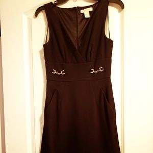 WHBM White House Black Market Dress Buckle Pockets